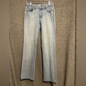 Women's Light Blue Straight Leg Jeans